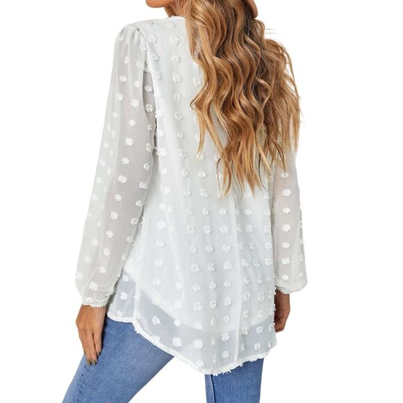 Swiss Dot W/Bubble Sleeve 2XL (505) - Picture 2 of 10